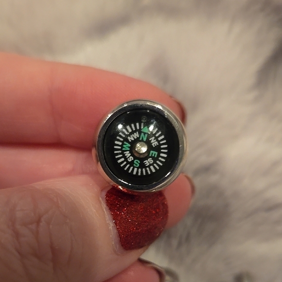 Stainless Steel Real Compass Cufflinks Brand New In Box - Picture 4 of 5